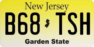 NJ license plate B68TSH