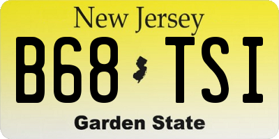 NJ license plate B68TSI