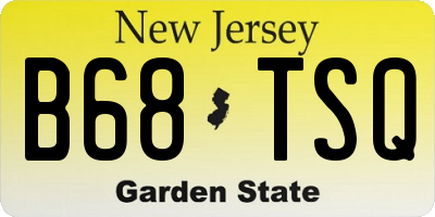 NJ license plate B68TSQ