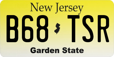 NJ license plate B68TSR