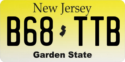 NJ license plate B68TTB