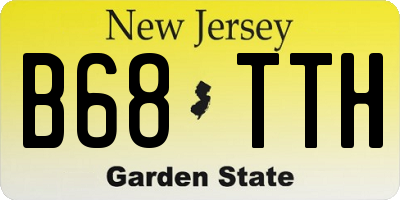NJ license plate B68TTH
