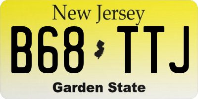 NJ license plate B68TTJ