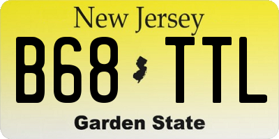 NJ license plate B68TTL