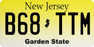 NJ license plate B68TTM