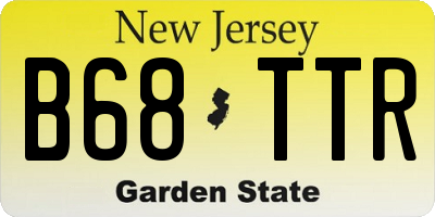 NJ license plate B68TTR