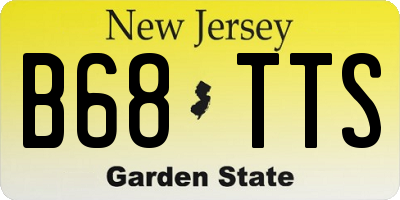 NJ license plate B68TTS