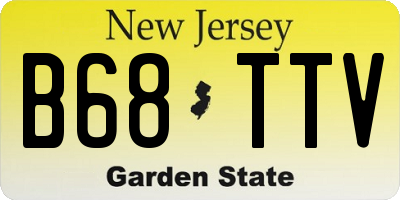 NJ license plate B68TTV
