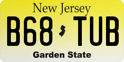 NJ license plate B68TUB