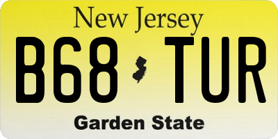 NJ license plate B68TUR