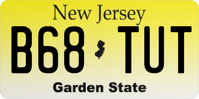 NJ license plate B68TUT