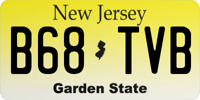 NJ license plate B68TVB