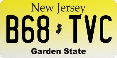 NJ license plate B68TVC