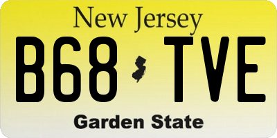 NJ license plate B68TVE