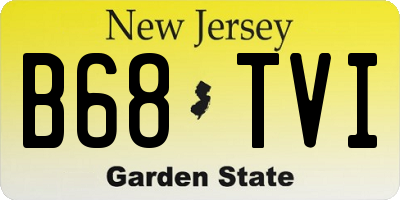 NJ license plate B68TVI
