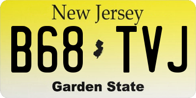 NJ license plate B68TVJ