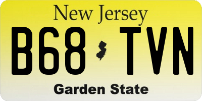 NJ license plate B68TVN