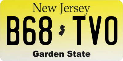 NJ license plate B68TVO