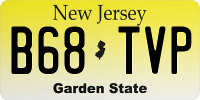 NJ license plate B68TVP