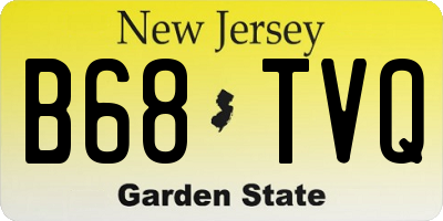 NJ license plate B68TVQ