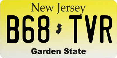 NJ license plate B68TVR