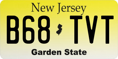 NJ license plate B68TVT