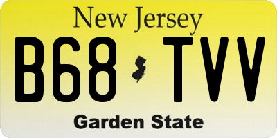 NJ license plate B68TVV