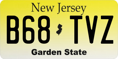 NJ license plate B68TVZ