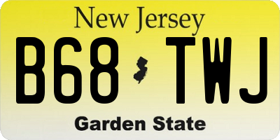 NJ license plate B68TWJ