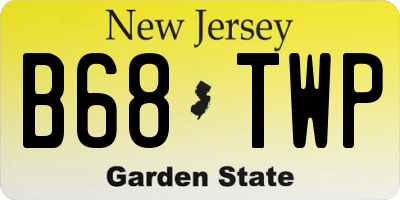 NJ license plate B68TWP