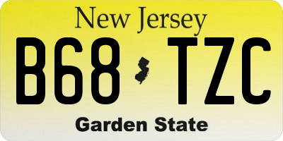 NJ license plate B68TZC