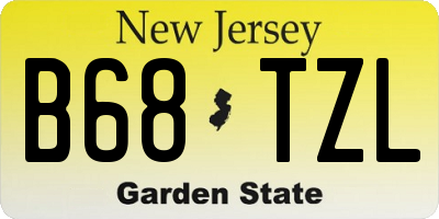 NJ license plate B68TZL