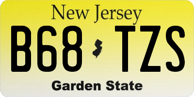 NJ license plate B68TZS
