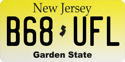 NJ license plate B68UFL