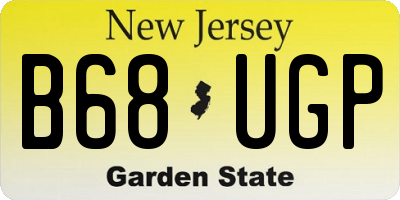 NJ license plate B68UGP