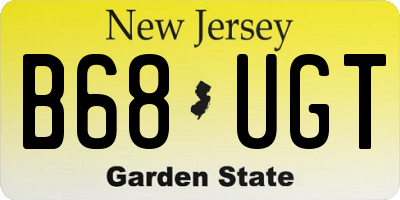 NJ license plate B68UGT