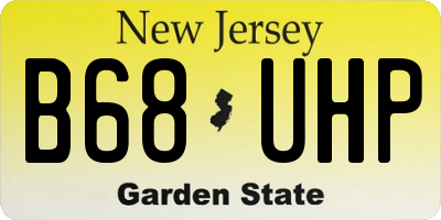 NJ license plate B68UHP