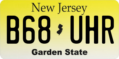 NJ license plate B68UHR