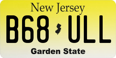 NJ license plate B68ULL