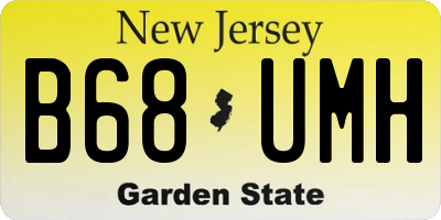 NJ license plate B68UMH