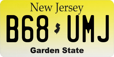 NJ license plate B68UMJ
