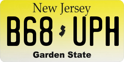 NJ license plate B68UPH