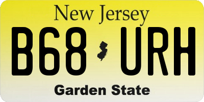 NJ license plate B68URH