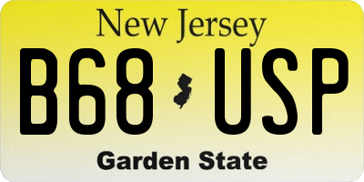 NJ license plate B68USP