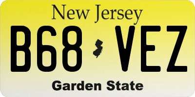 NJ license plate B68VEZ
