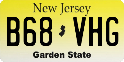 NJ license plate B68VHG