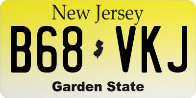 NJ license plate B68VKJ