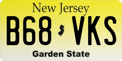 NJ license plate B68VKS