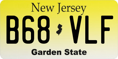 NJ license plate B68VLF