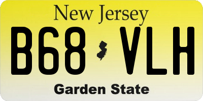NJ license plate B68VLH